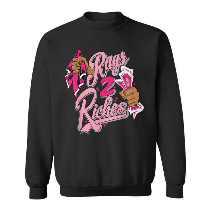 Rags 2 Riches Low Triple Pink Matching  Sweatshirt