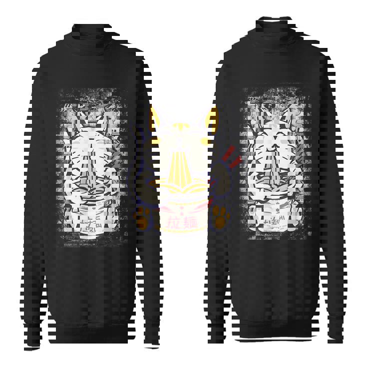 Ramen Cat Kawaii Anime Japanese Gifts Cat Lovers Kawaii Neko V11 Men Women Sweatshirt Graphic Print Unisex