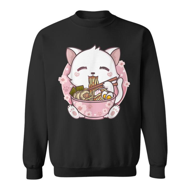 Ramen Cat Kawaii Anime  Sweatshirt