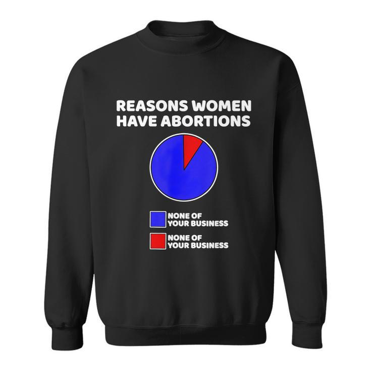 Reason Women Have Abortions Sweatshirt