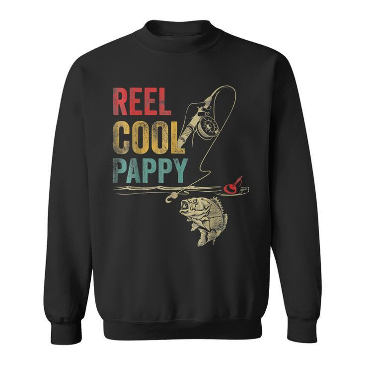 Vintage Reel Cool Papaw Fishing Fathers Day Sweatshirt