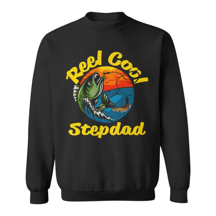 Reel Cool Stepdad Fisherman Gift For Stepdad S Sweatshirt