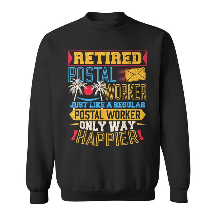Retired Postal Worker Mailman Retirement  V4 Men Women Sweatshirt Graphic Print Unisex