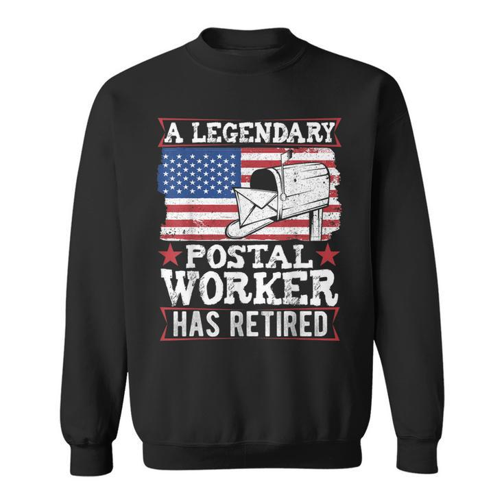 Retired Postal Worker Mailman Retirement  V5 Men Women Sweatshirt Graphic Print Unisex