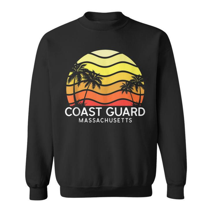 Retro Coast Guard Surf Beach Vintage Palm Venice 70S  Sweatshirt