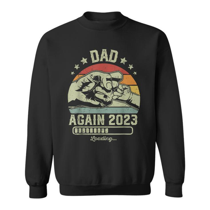Retro Dad Again Est 2023 Loading Future New Vintage  Sweatshirt