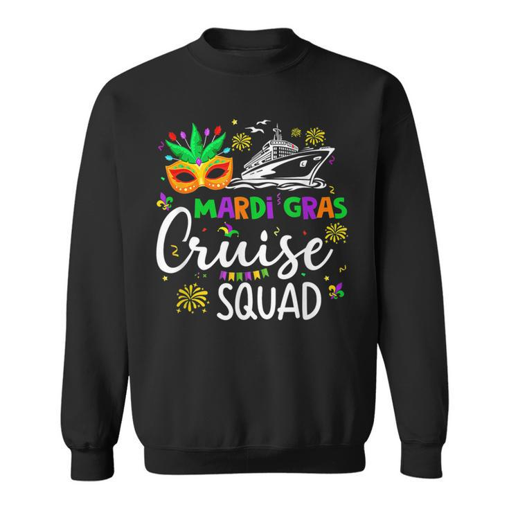 Retro Mardi Gras Cruise Squad 2023 Matching Family  Sweatshirt