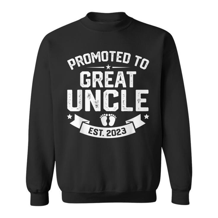Retro Promoted To Great Uncle Est 2023 Men Family Gift For Mens Sweatshirt