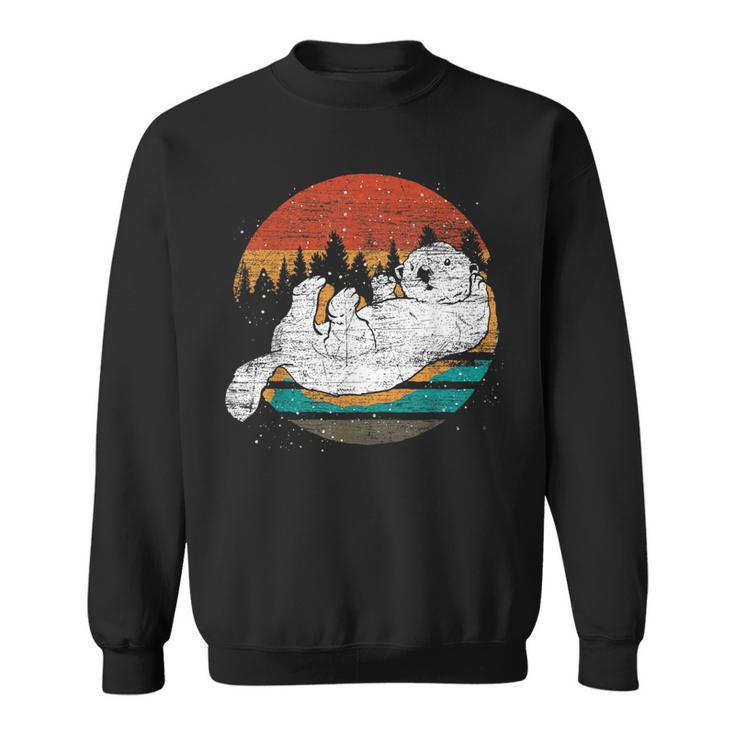 Retro Sea Otter  Sweatshirt