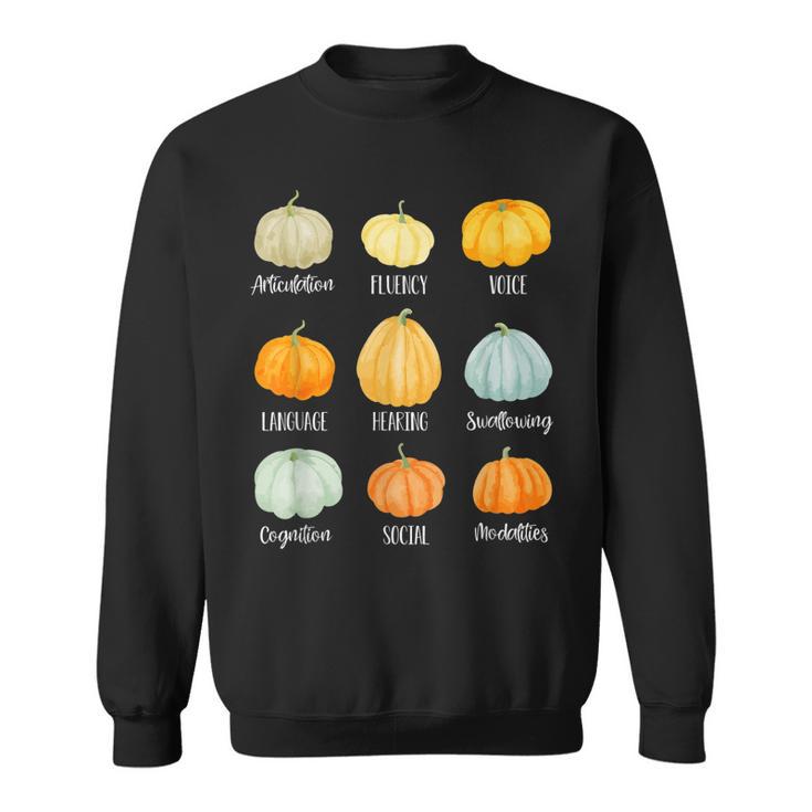 Retro-Sprachtherapie-Kürbis Für Speed-Lehrer Slp Sweatshirt