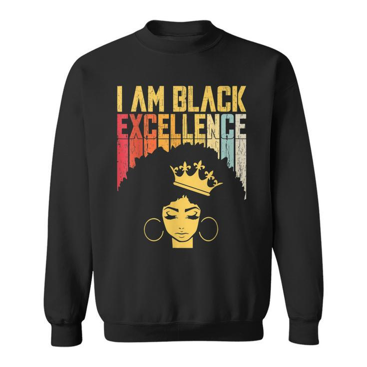 Retro Vintage Black Excellence African Pride History Month  V2 Sweatshirt