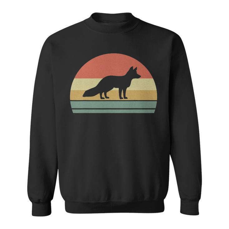Retro Vintage Fox Gift For Family Love Animals Sweatshirt