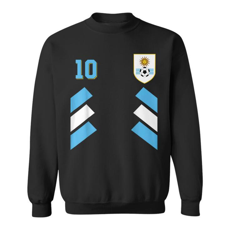 Retro10 Uruguayan Football Uruguay Soccer Uruguay Flag  Sweatshirt