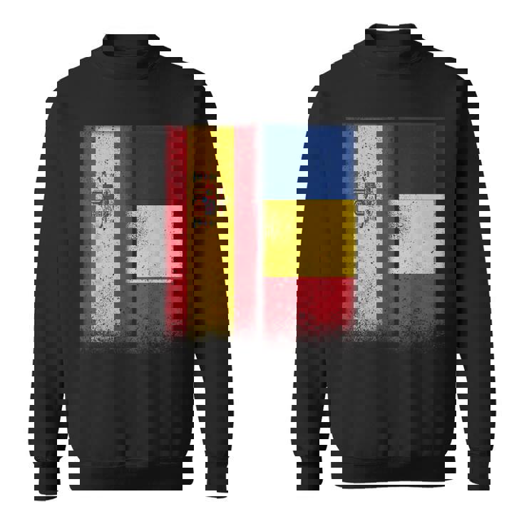 Romanian Flag Spain And Romania Proud Flags Sweatshirt