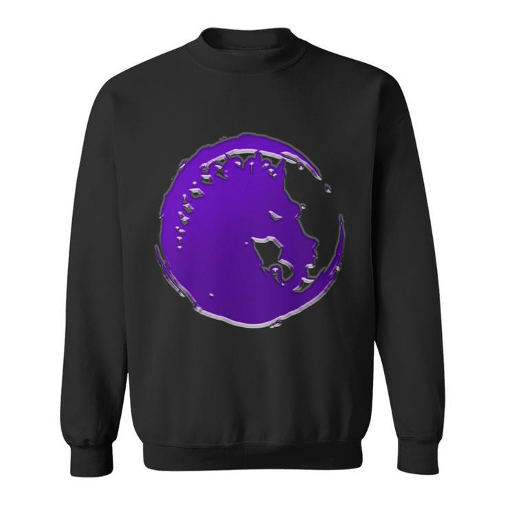 Samurai Legend Unicorn Mon Purple Sweatshirt