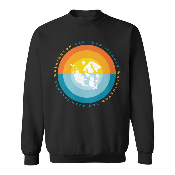 San Juan Islands Washington Sunset Graphic   Sweatshirt