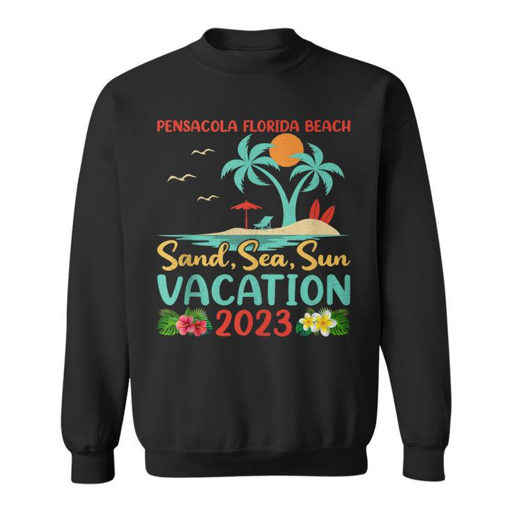 Sand Sea Sun Vacation 2023 Pensacola Florida Beach  Sweatshirt