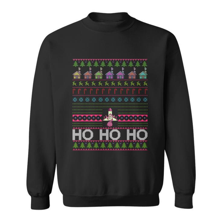 Santa Claus Spaceship Space Xmas Game Gamer Ugly Christmas Great Gift Sweatshirt