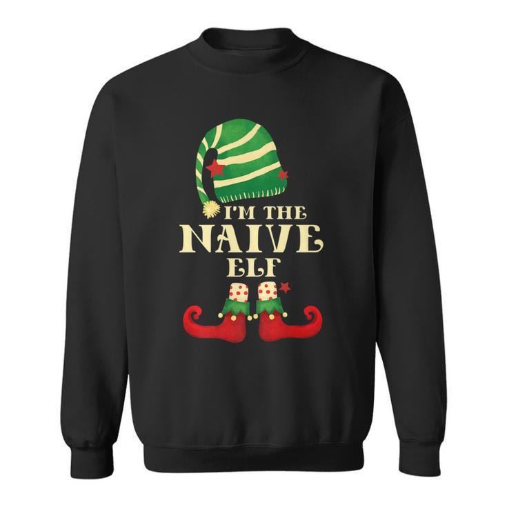 Santa The Naive Elf Christmas Matching Family Coworker Group   Men Women Sweatshirt Graphic Print Unisex