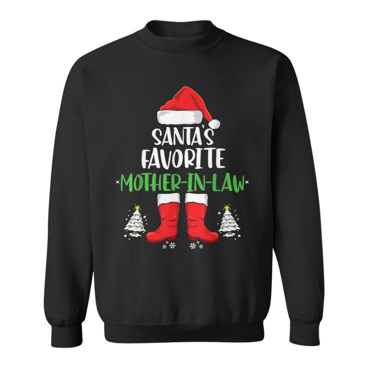 Santa’S Favorite Mother In Law Family Matching Christmas T Sweatshirt