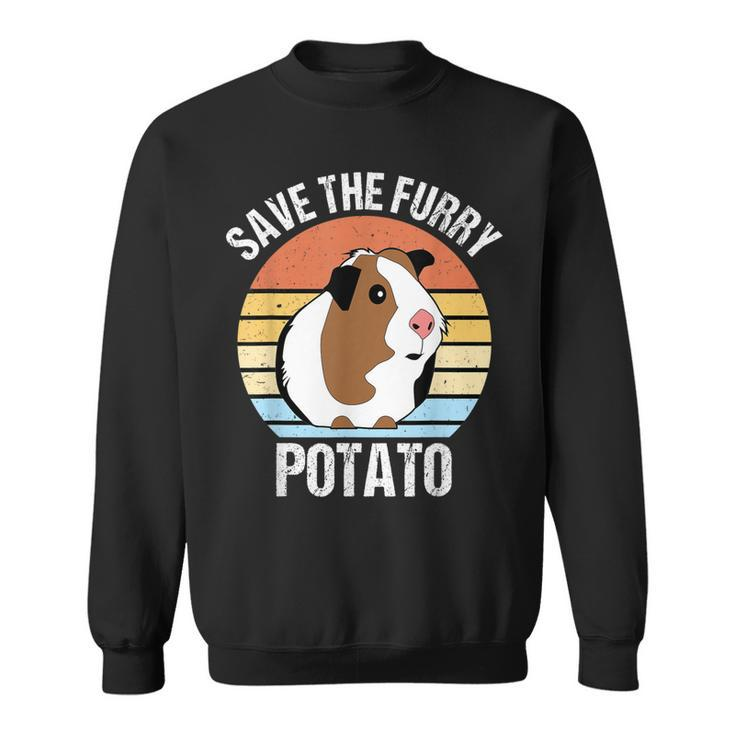 Save The Furry Potato Funny Guinea Pig  Sweatshirt