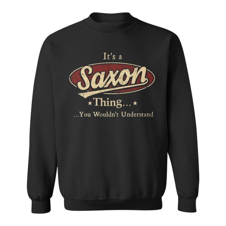 Saxon Shirt Personalized Name Gifts T Shirt Name Print T Shirts Shirts With Name Saxon Men Women Sweatshirt Graphic Print Unisex
