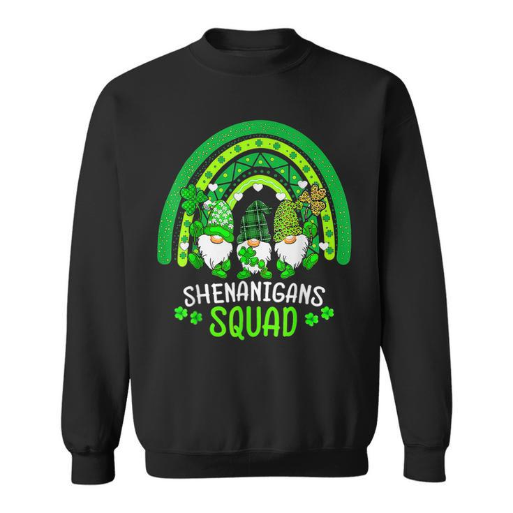 Shenanigans Squad Funny Irish St Patricks Day Gnome Gnomies  Sweatshirt