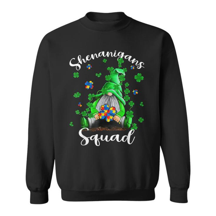 Shenanigans Squad Gnomes Autism St Patricks Day  Sweatshirt