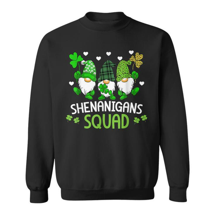 Shenanigans Squad Gnomes Shamrock Happy St Patricks Day  Sweatshirt