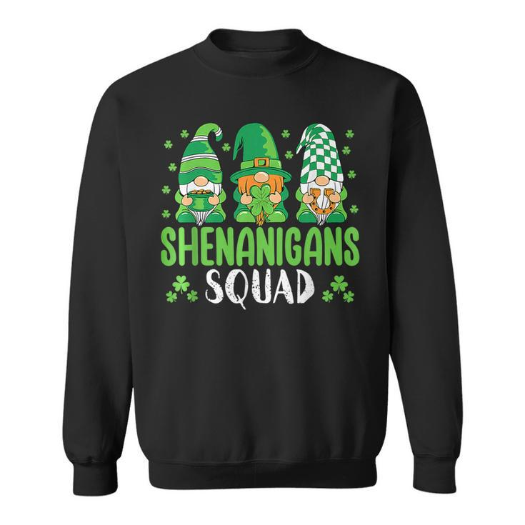 Shenanigans Squad St Patricks Day Gnomes Lover Funny  Sweatshirt