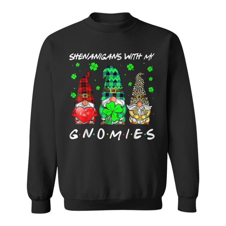 Shenanigans With My Gnomies Shamrock St Patricks Day Gnome  Sweatshirt