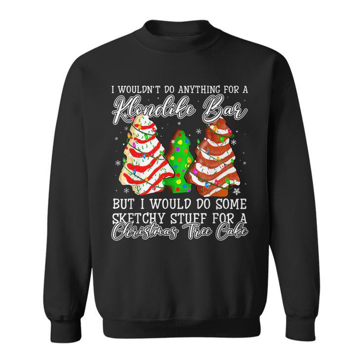 Sketchy Stuff For Some Christmas Tree Cakes Debbie Pajama  V2 Men Women Sweatshirt Graphic Print Unisex