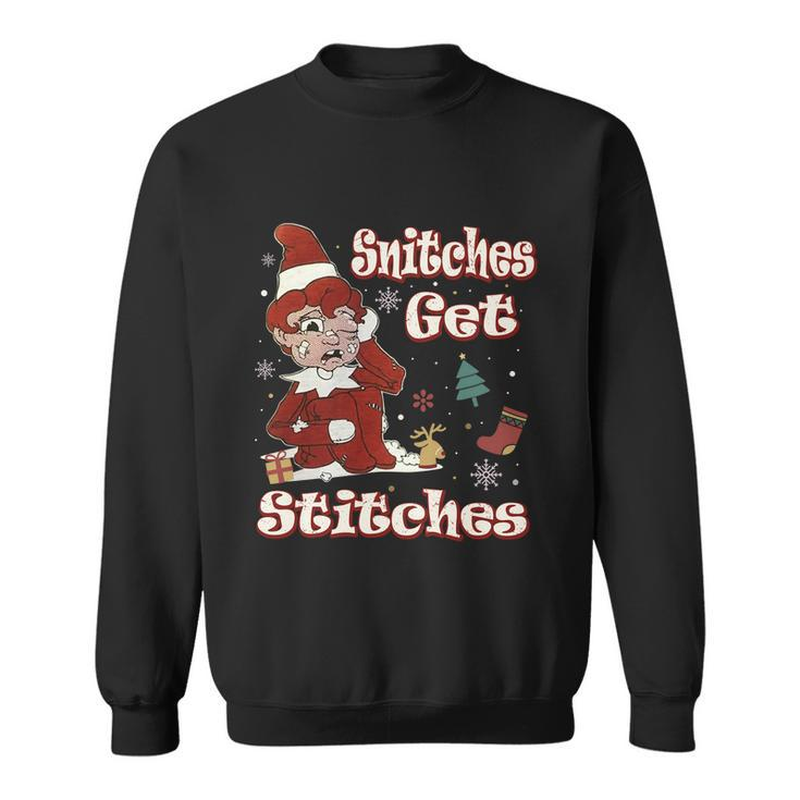 Snitches Get Stitches The Elf Xmas Snitches Get Stitches V2 Sweatshirt