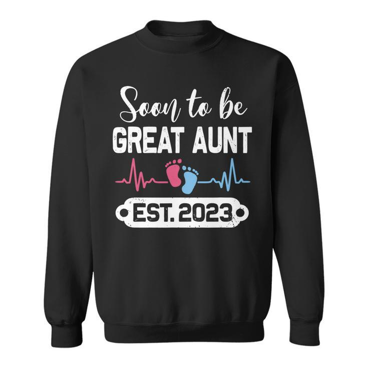 Soon To Be Great Aunt 2023 Mothers Day First Time Great Aunt   Sweatshirt