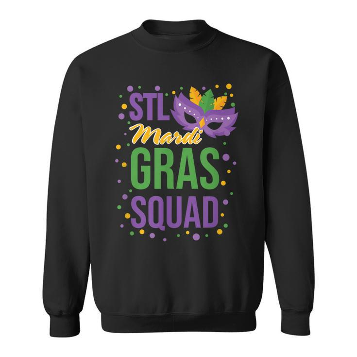 St Louis Soulard Mardi Gras Squad Matching Mardi Gras Sweatshirt