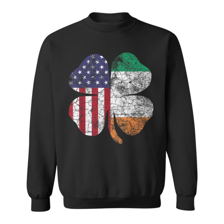 St Patricks Day Irish American Flag Saint Pride Usa Gift  Sweatshirt