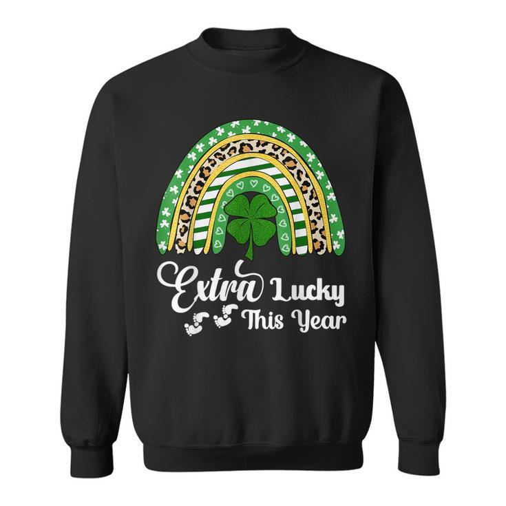 St Pattys Pregnancy Announcement St Patricks Day Pregnant  Sweatshirt