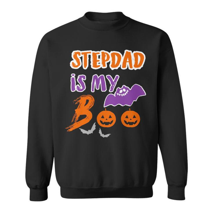 Stepdad Is My Boo Halloween Stepdad S Sweatshirt