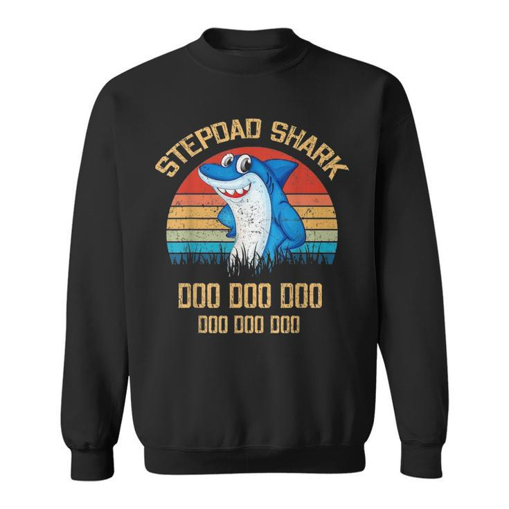 Stepdad Shark  Fathers Day Gift Sweatshirt