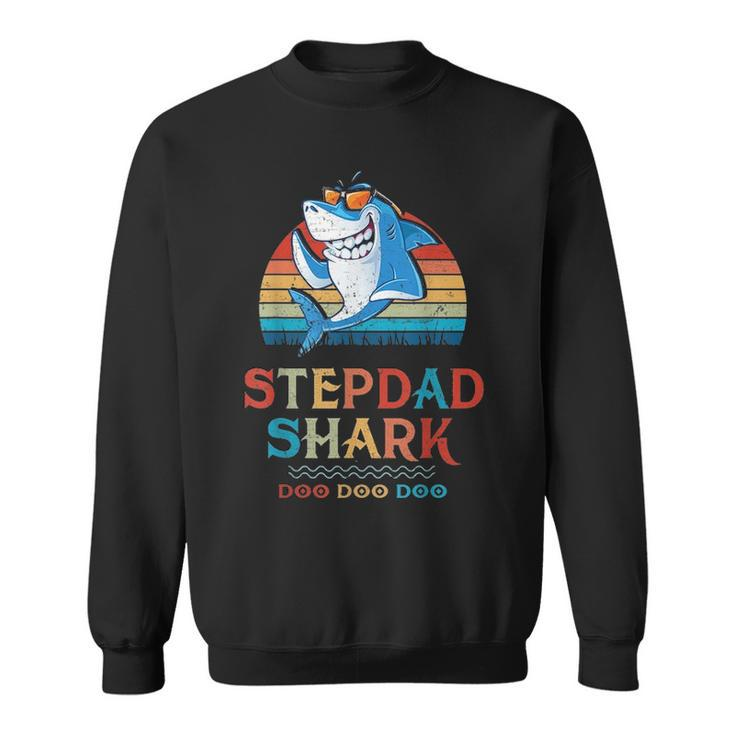 Stepdad Shark Fathers Day Gift V2 Sweatshirt
