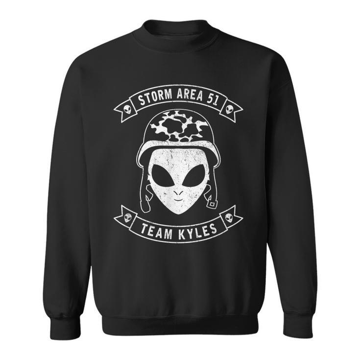 Storm Area 51 Team Kyles Camo Military Alien Sweatshirt