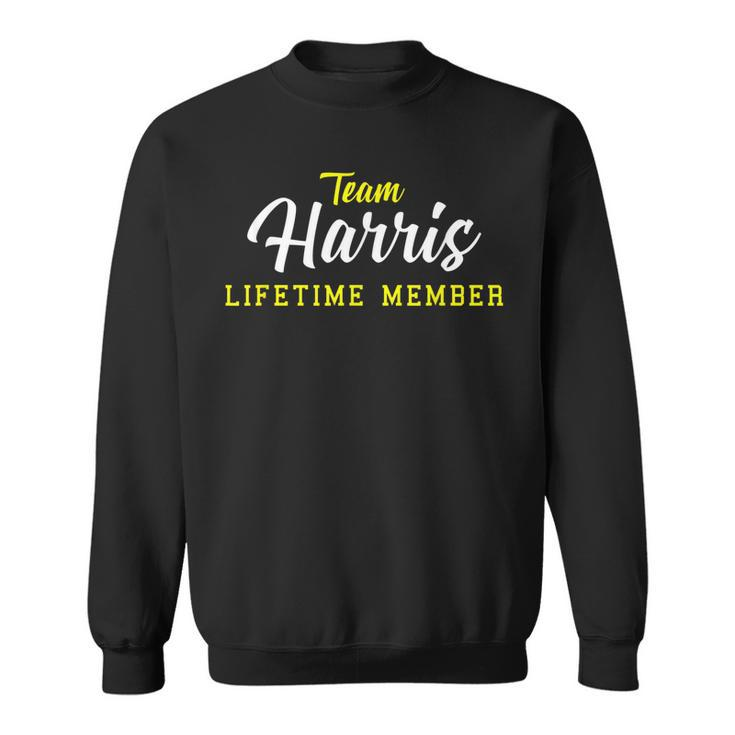 Team Harris Lifetime Member Surname Birthday Wedding Name  Men Women Sweatshirt Graphic Print Unisex