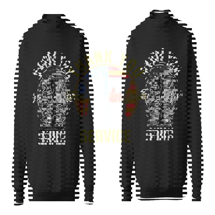 Thank You Veterans For Your Service Veterans Day  Sweatshirt