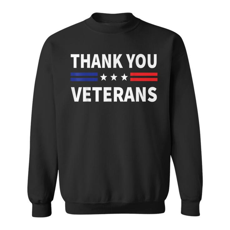 Thank You Veterans Veterans Thank You Veterans Day Sweatshirt