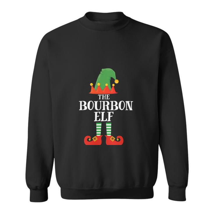 The Bourbon Elf Matching Family Group Christmas Pajama Sweatshirt