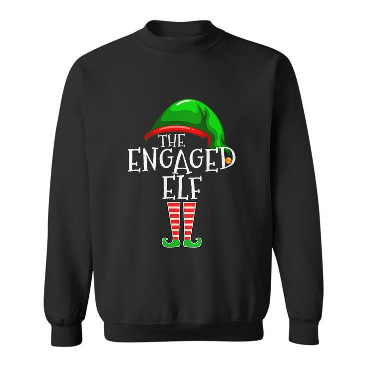 The Engaged Elf Family Matching Group Christmas Gift Engagement Sweatshirt