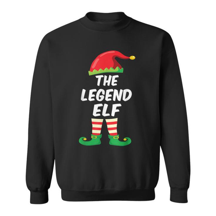 The Legend Elf Family Matching Funny Christmas Costume Sweatshirt