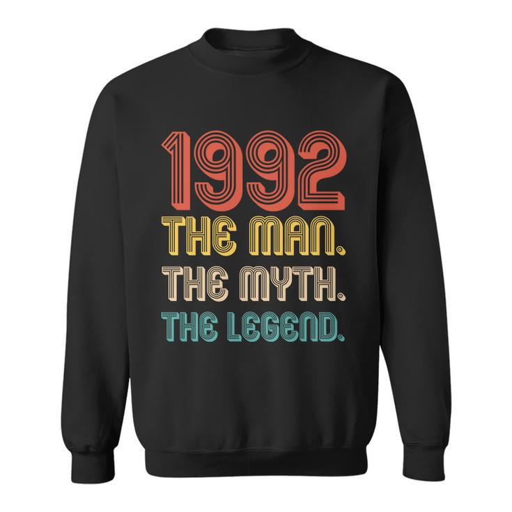 The Man The Myth The Legend 1992 30Th Birthday Sweatshirt