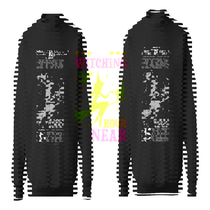 The Witching Hour Is Near Distressed Sweatshirt