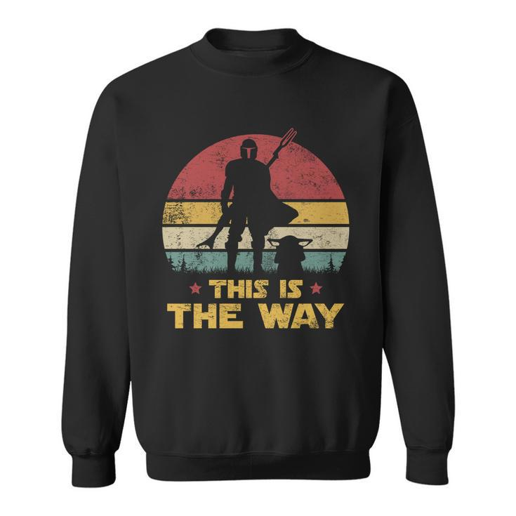 This Is The Way The Dadalorian Dad Vintage Sweatshirt